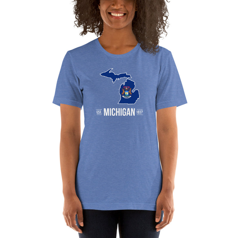 Women's T-Shirt - Michigan - State Flag