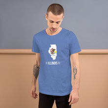 Men's T-Shirt - Illinois - State Flag