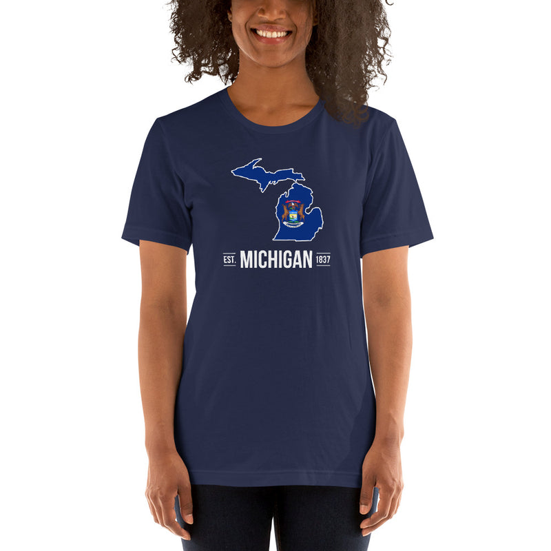 Women's T-Shirt - Michigan - State Flag