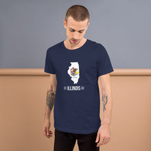 Men's T-Shirt - Illinois - State Flag