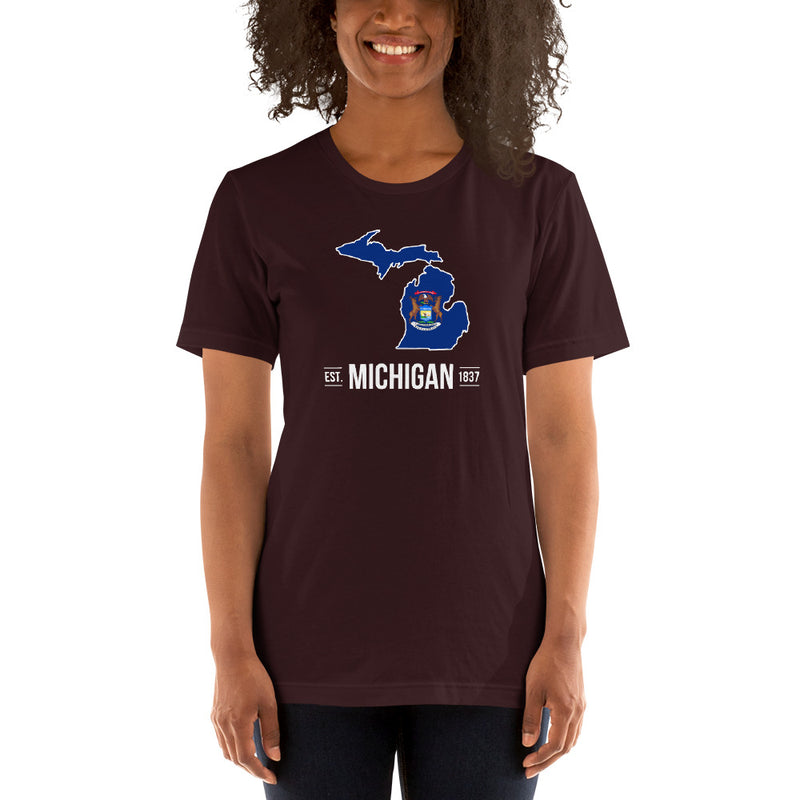 Women's T-Shirt - Michigan - State Flag