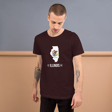Men's T-Shirt - Illinois - State Flag