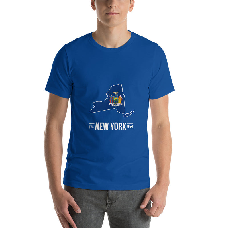 Short-Sleeve Unisex New York Flag T-Shirt