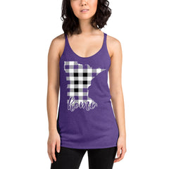 Women's Tank Top (Racerback) - Minnesota - Tartan Plaid Women's Tank Top (Racerback) - Minnesota - Tartan Plaid