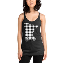Women's Tank Top (Racerback) - Minnesota - Tartan Plaid