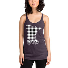 Women's Tank Top (Racerback) - Minnesota - Tartan Plaid