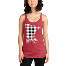 Women's Tank Top (Racerback) - Minnesota - Tartan Plaid