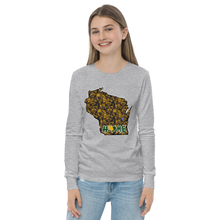 Youth Long Sleeve - Wisconsin - Lakes/Trees - Heart Home  Pro