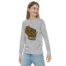Youth Long Sleeve - Wisconsin - Lakes/Trees - Heart Home  Pro