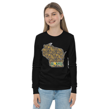 Youth Long Sleeve - Wisconsin - Lakes/Trees - Heart Home  Pro