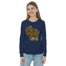 Youth Long Sleeve - Wisconsin - Lakes/Trees - Heart Home  Pro