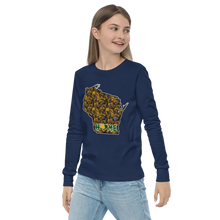 Youth Long Sleeve - Wisconsin - Lakes/Trees - Heart Home  Pro