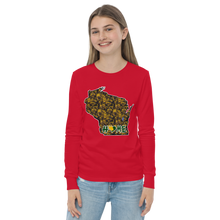 Youth Long Sleeve - Wisconsin - Lakes/Trees - Heart Home  Pro