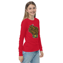 Youth Long Sleeve - Wisconsin - Lakes/Trees - Heart Home  Pro