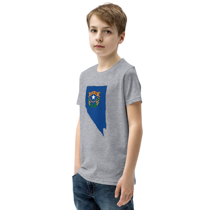 Boy's T-Shirt - Nevada - State Flag