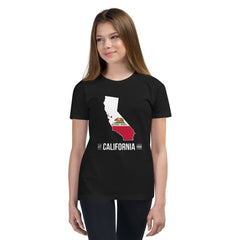 Youth Short Sleeve T-Shirt - California State Flag