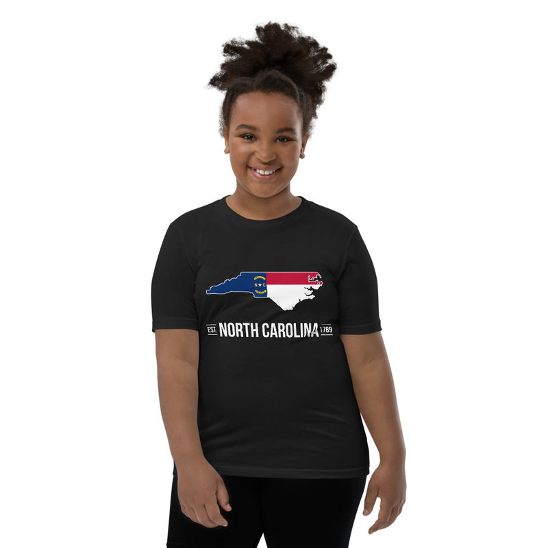 Girl's T-Shirt - North Carolina - State Flag