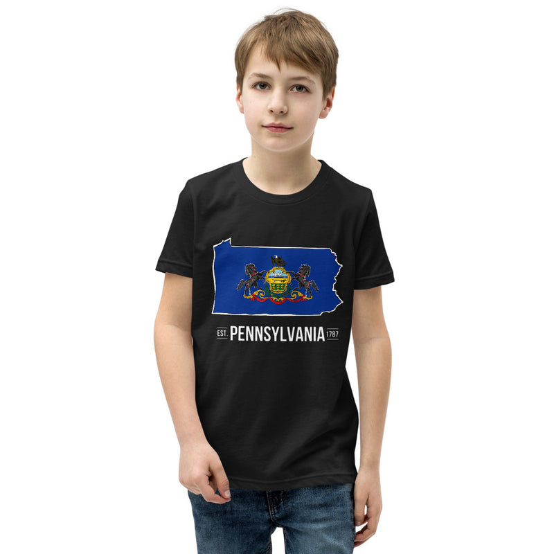 Boy's T-Shirt - Pennsylvania - State Flag