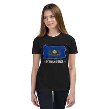 Girl's T-Shirt - Pennsylvania - State Flag