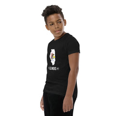 Boy's T-Shirt - Illinois - State Flag Boy's T-Shirt - Illinois - State Flag