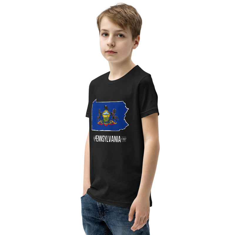 Boy's T-Shirt - Pennsylvania - State Flag