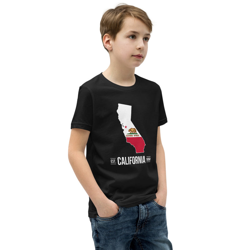 Youth Short Sleeve T-Shirt - California State Flag