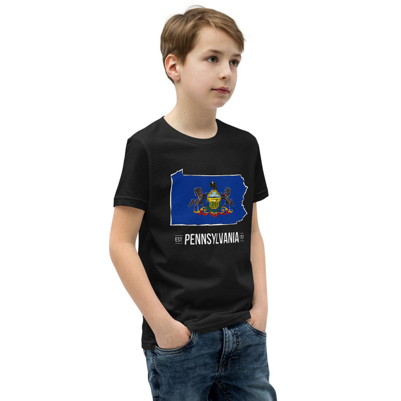 Boy's T-Shirt - Pennsylvania - State Flag
