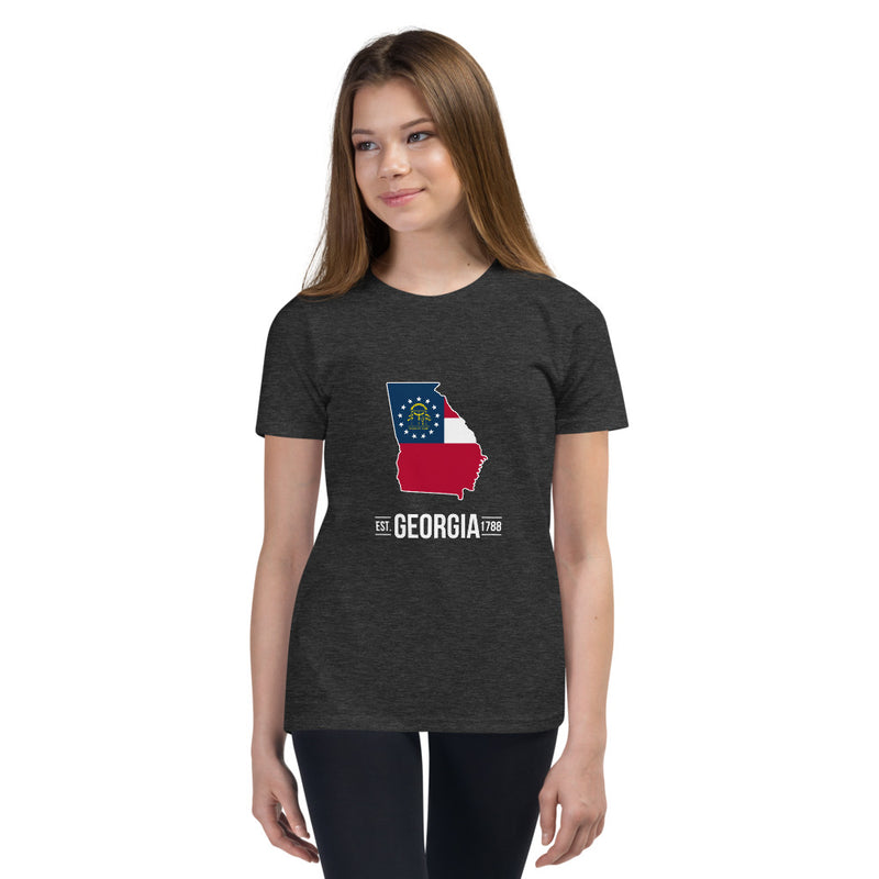 Girl's T-Shirt - Georgia - State Flag