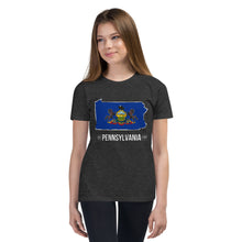 Girl's T-Shirt - Pennsylvania - State Flag