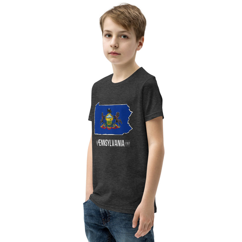 Boy's T-Shirt - Pennsylvania - State Flag