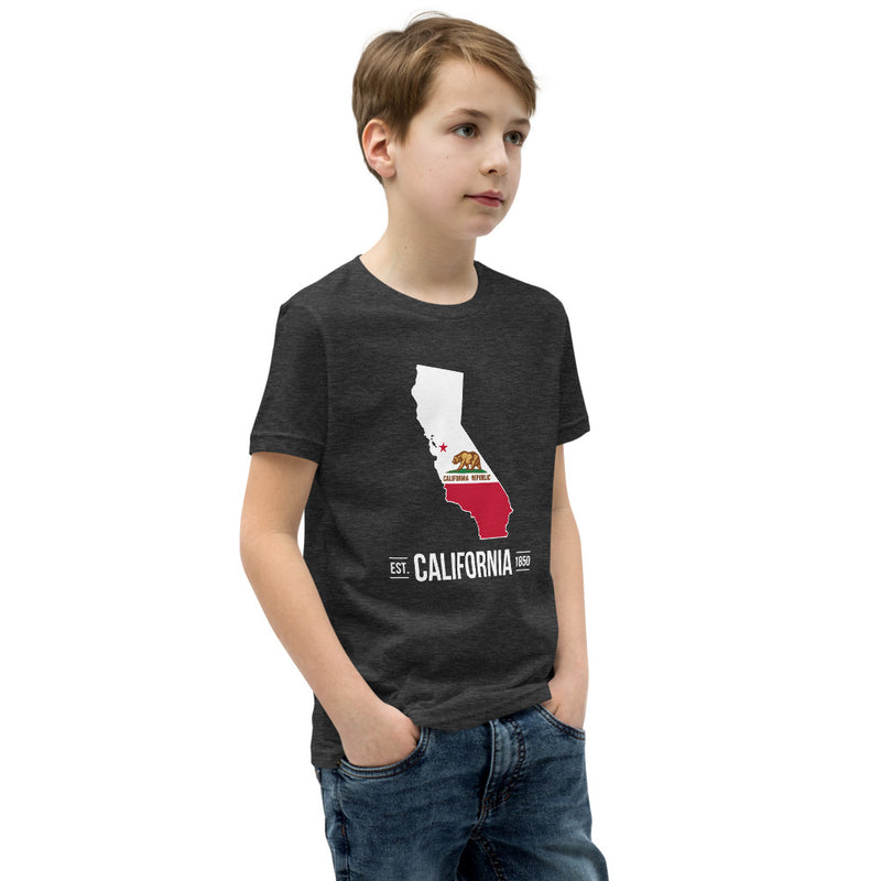 Youth Short Sleeve T-Shirt - California State Flag