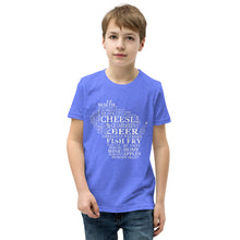 Youth Boys T-Shirt - Wisconsin - Words
