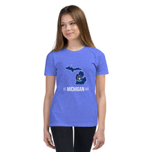 Girl's T-Shirt - Michigan - State Flag