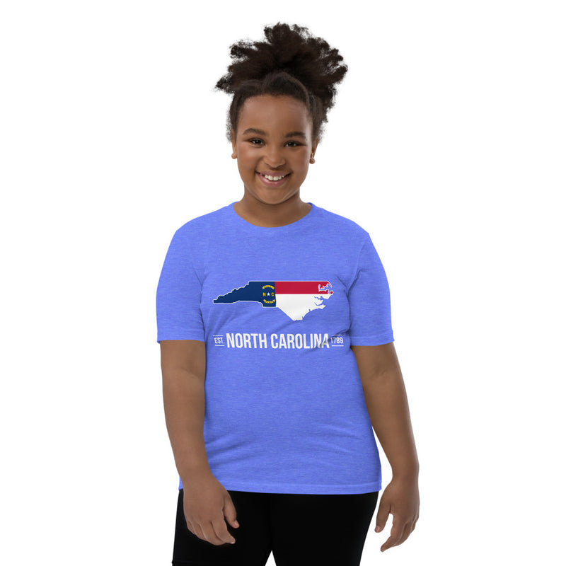 Girl's T-Shirt - North Carolina - State Flag