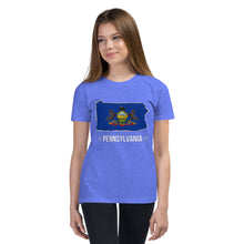 Girl's T-Shirt - Pennsylvania - State Flag