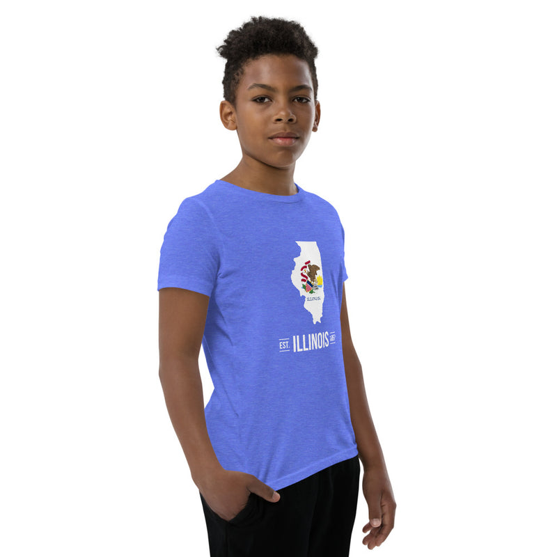 Boy's T-Shirt - Illinois - State Flag