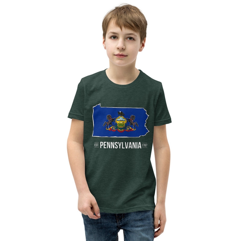 Boy's T-Shirt - Pennsylvania - State Flag