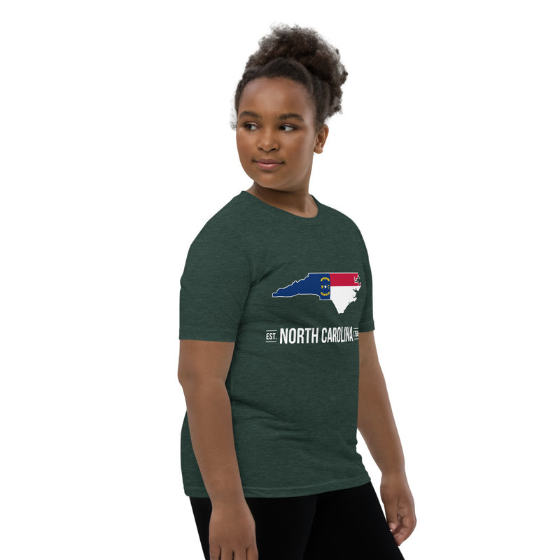 Girl's T-Shirt - North Carolina - State Flag