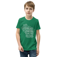 Youth Boys T-Shirt - Wisconsin - Words Youth Boys T-Shirt - Wisconsin - Words