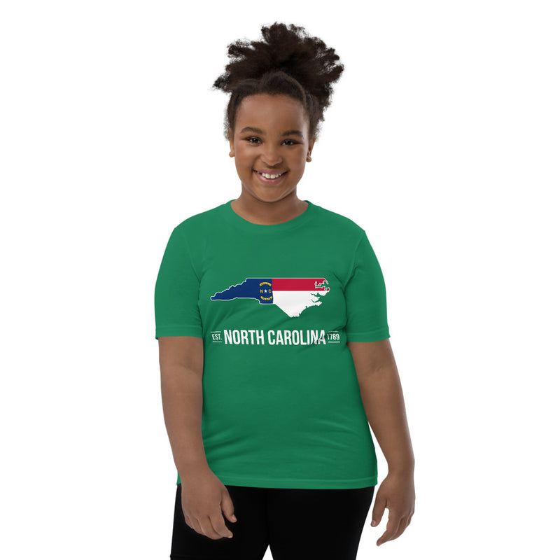 Girl's T-Shirt - North Carolina - State Flag