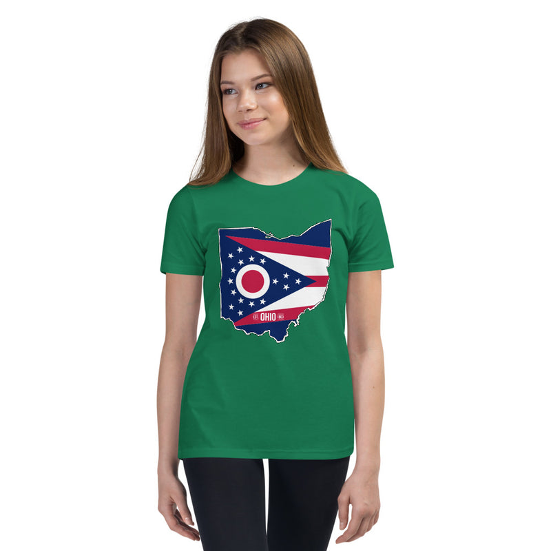 Girl's T-Shirt - Ohio - State Flag