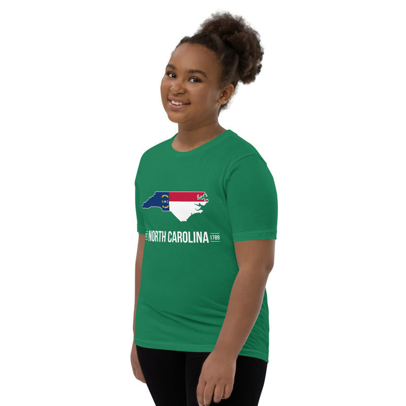 Girl's T-Shirt - North Carolina - State Flag