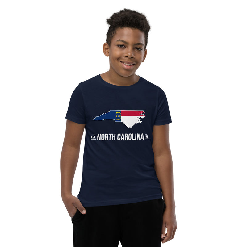 Boy's T-Shirt - North Carolina - State Flag
