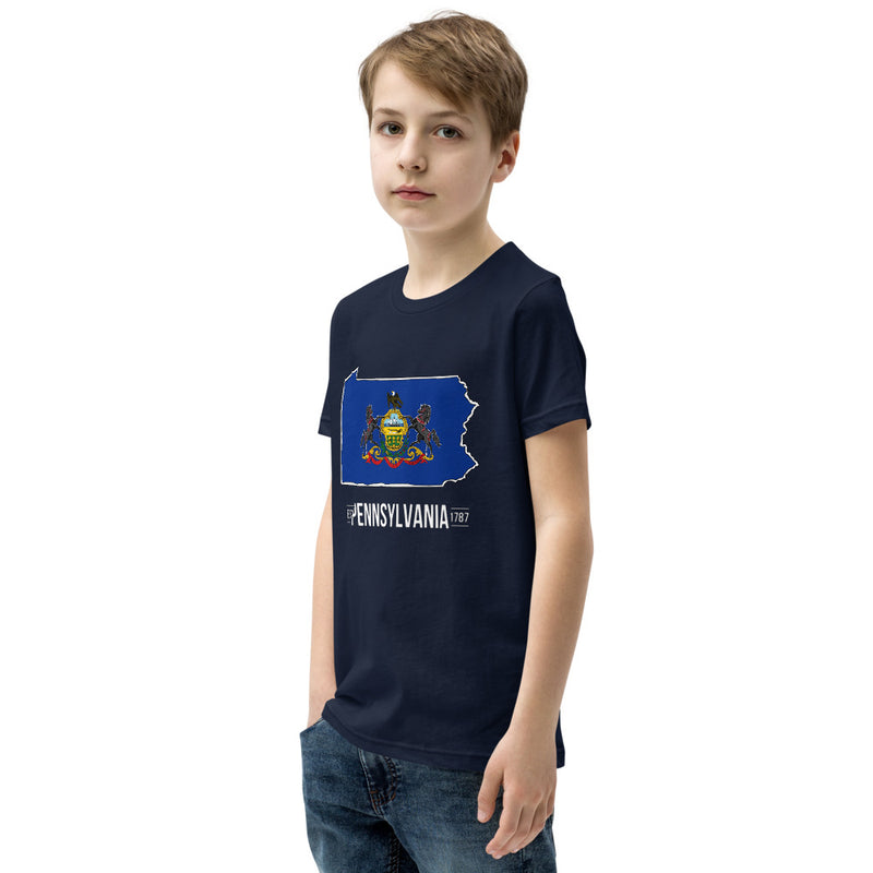 Boy's T-Shirt - Pennsylvania - State Flag
