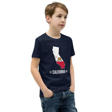Youth Short Sleeve T-Shirt - California State Flag
