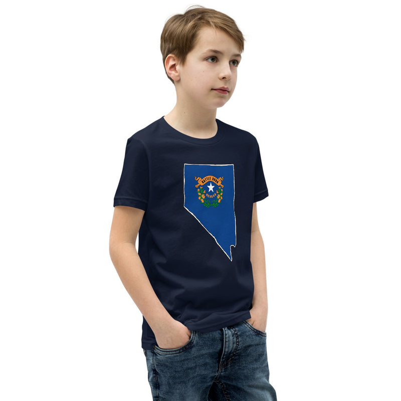 Boy's T-Shirt - Nevada - State Flag