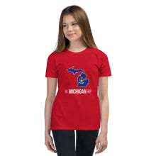 Girl's T-Shirt - Michigan - State Flag