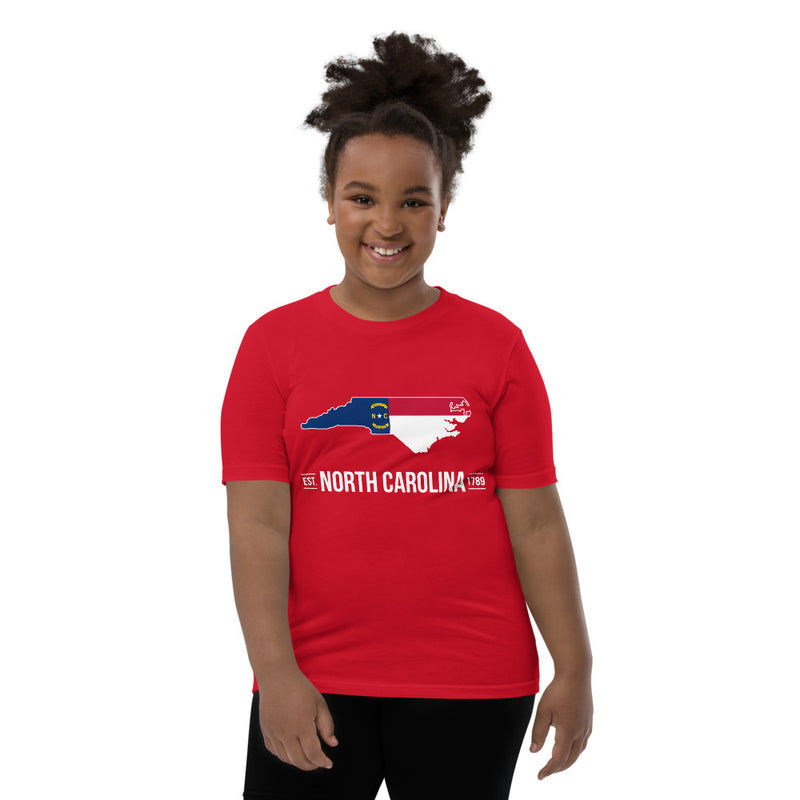Girl's T-Shirt - North Carolina - State Flag