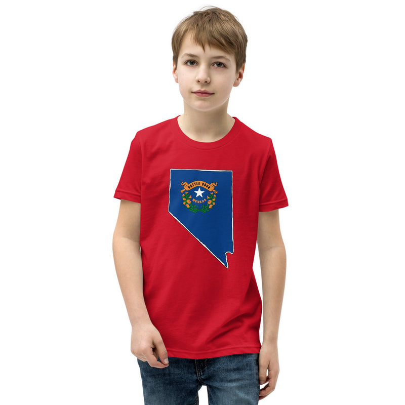 Boy's T-Shirt - Nevada - State Flag