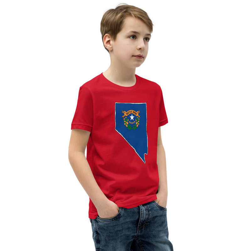 Boy's T-Shirt - Nevada - State Flag